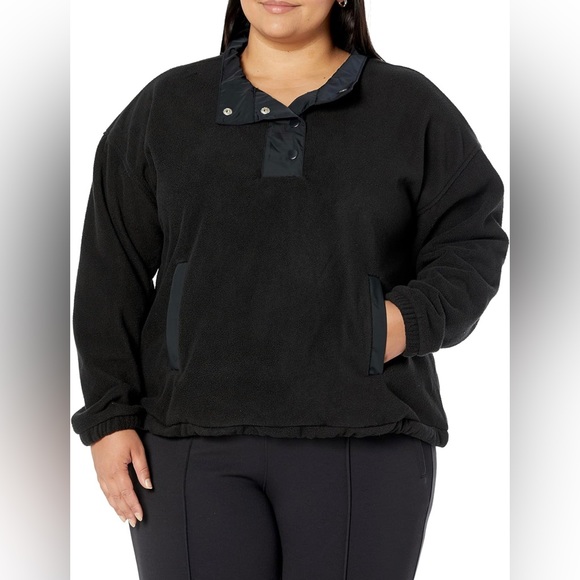 NWT Amazon Essential Women’s Relaxed Fit  Microfleece High Neck Black Pu… - Picture 8 of 9